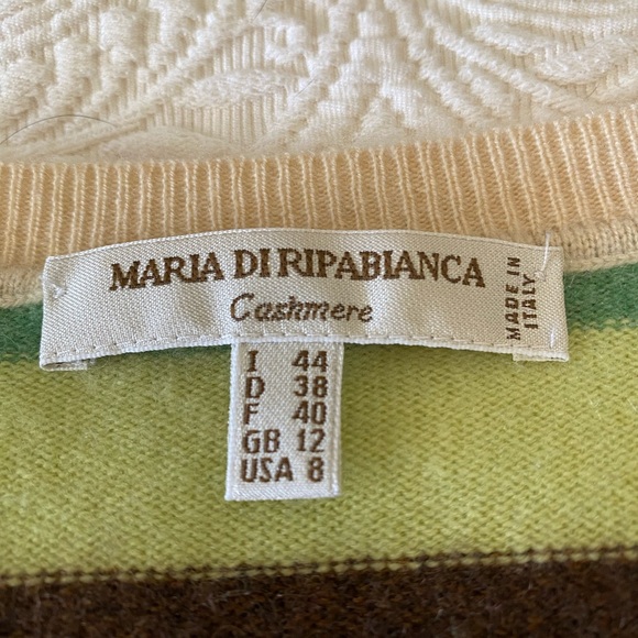 CASHMERE Maria Di Ripabianca~ Sweater; Made in ITALY. USA Size 8 (Medium) - Picture 3 of 11